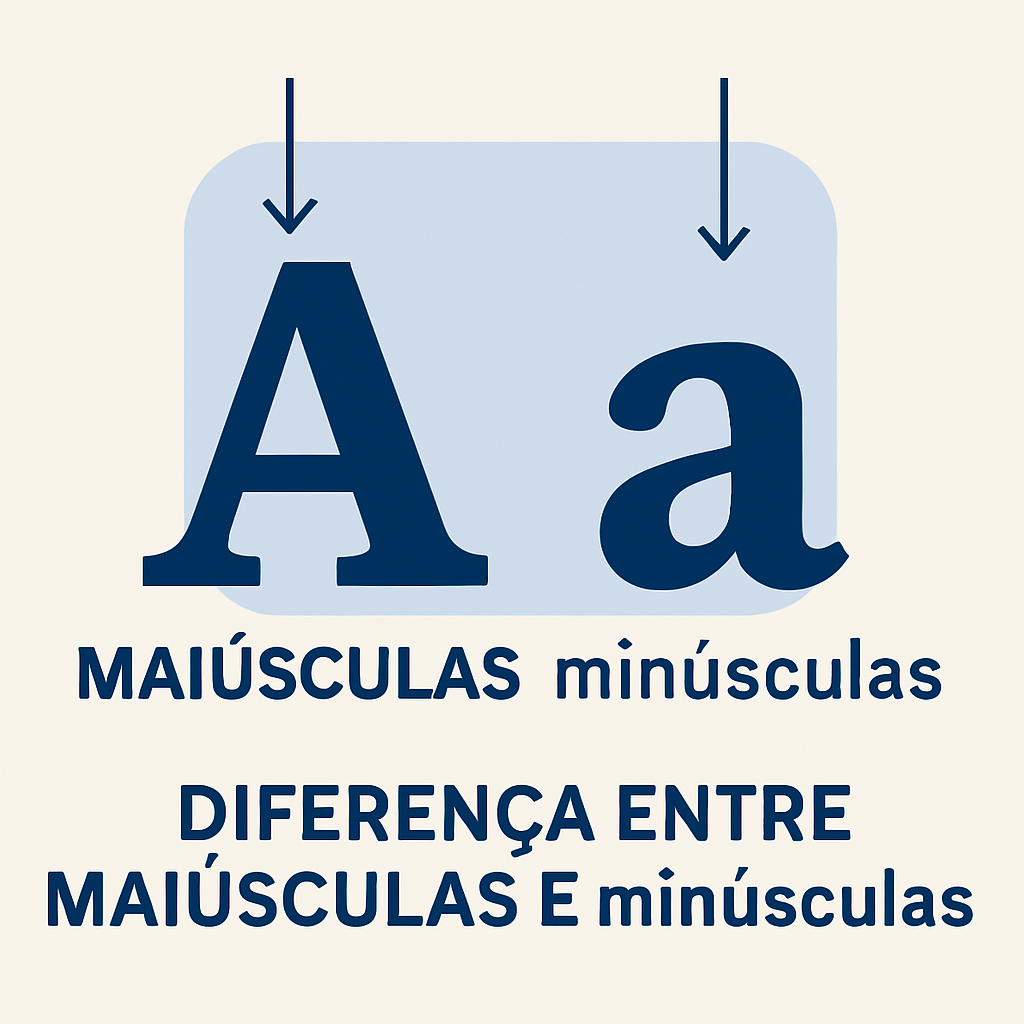 Letras maiúsculas e minúsculas